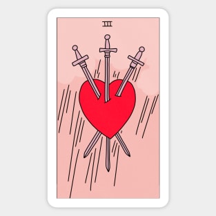 3 of Swords Sticker